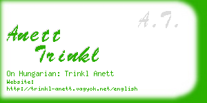 anett trinkl business card